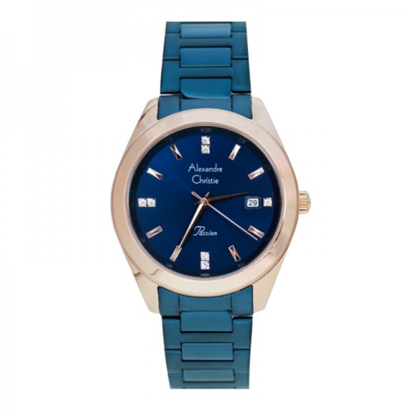 Alexandre Christie AC 2948 Rosegold Blue LDBURBU